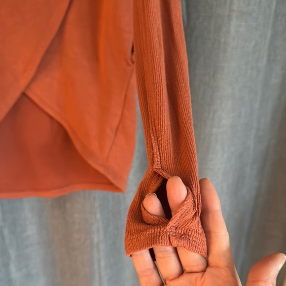 Athleta Women's Orange Drape Top - Picture 6 of 13